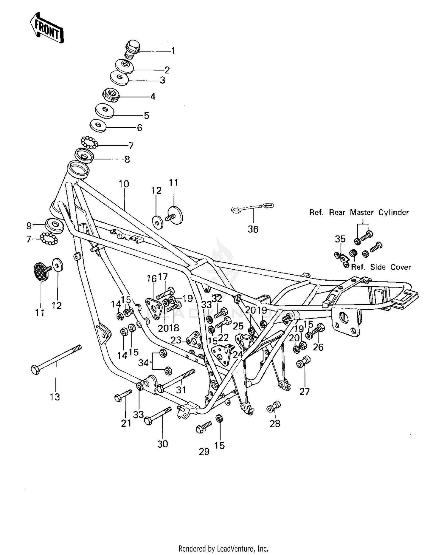 FRAME/FRAME FITTINGS ('77-'78 A1/A2/A2A)