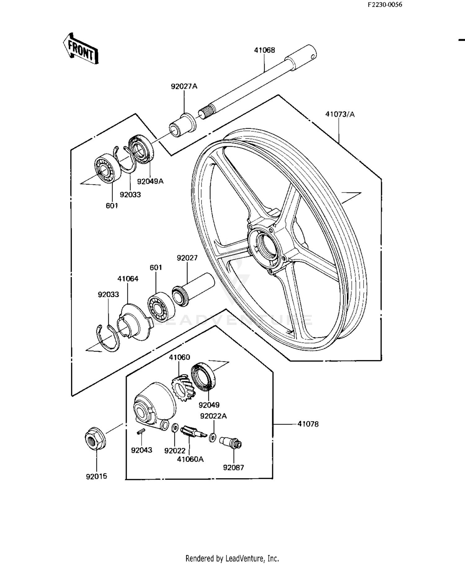 FRONT WHEEL/HUB
