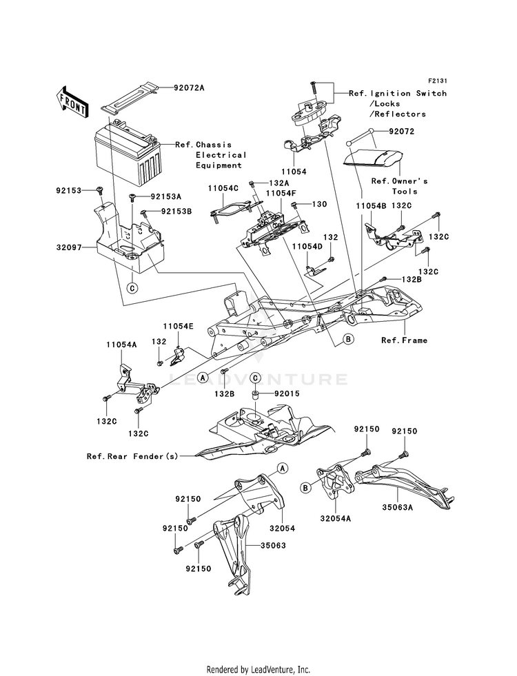 Frame Fittings (Rear) Schematic