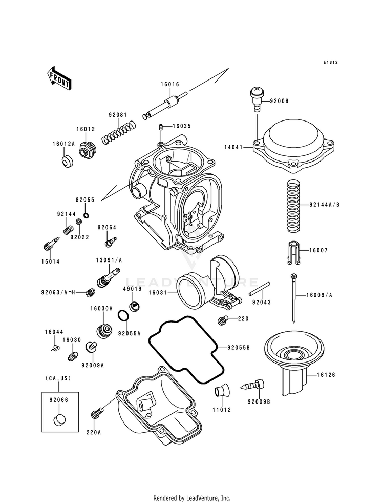 Carburetor Parts Schematic