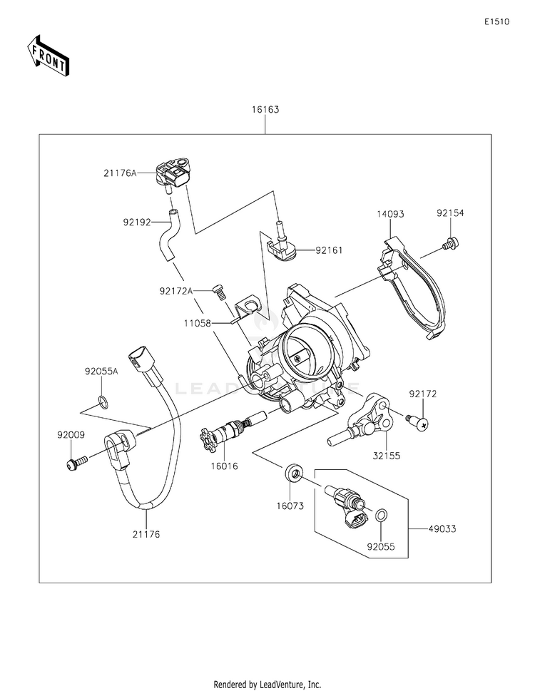 Throttle KX450MRFAN KX450 50th Anniversary Edition (2024) Schematic