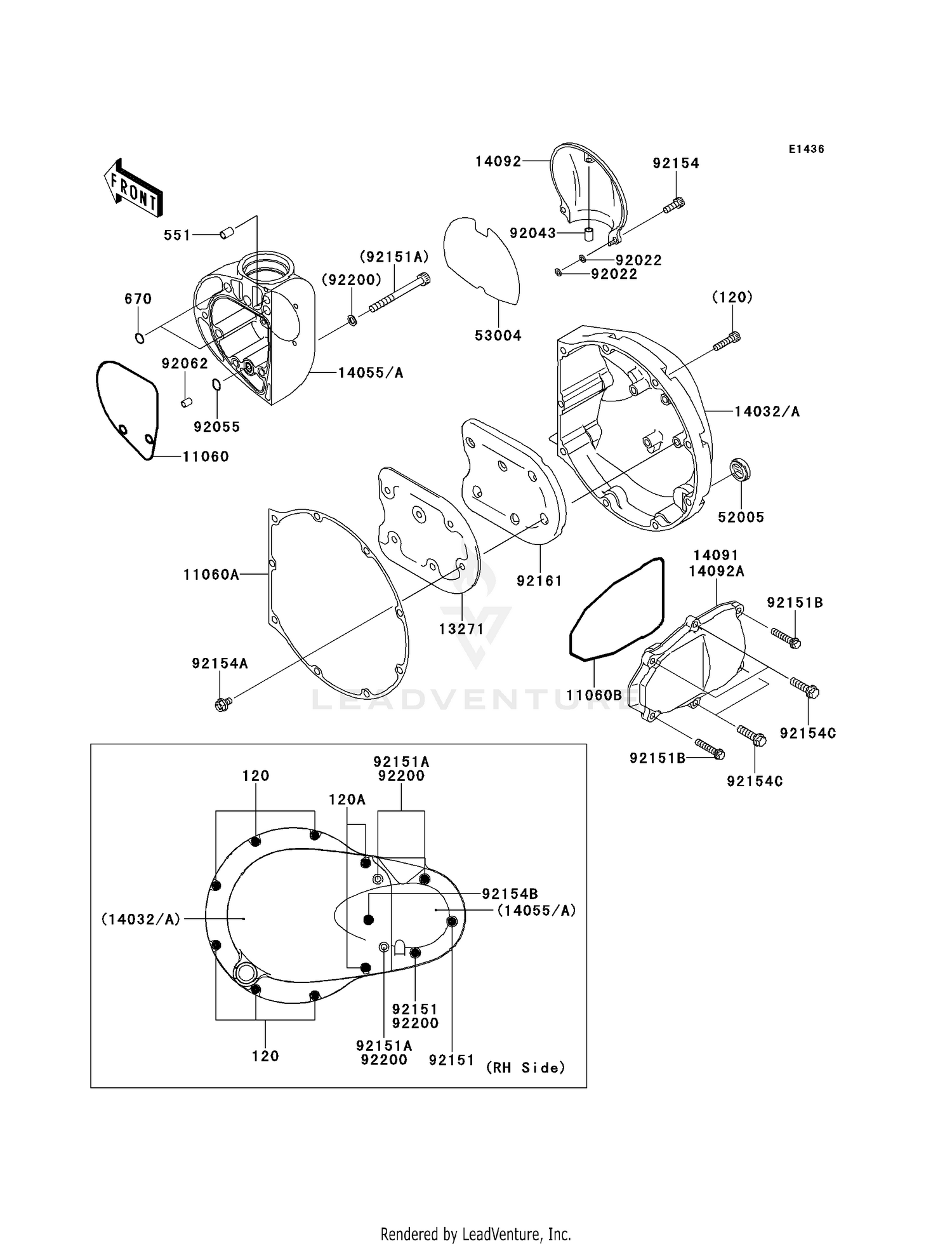 RIGHT ENGINE COVER(S)