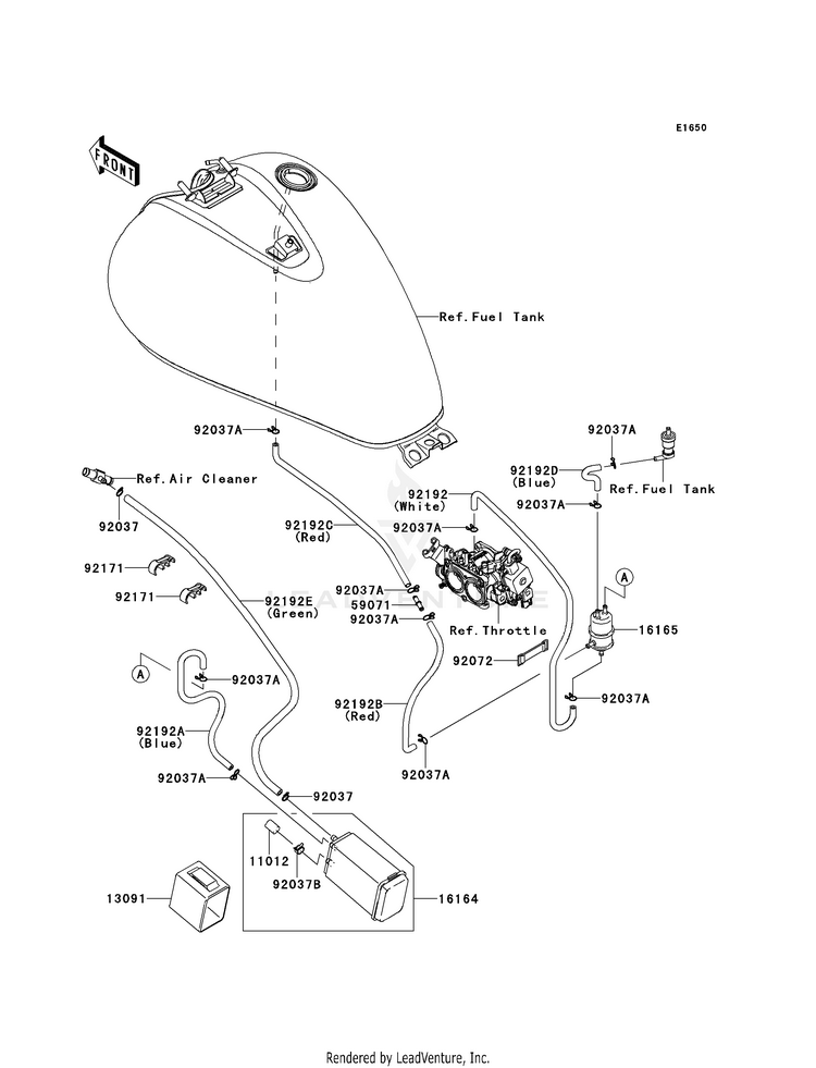 Fuel Evaporative System (Bbfa)(Ca) Schematic