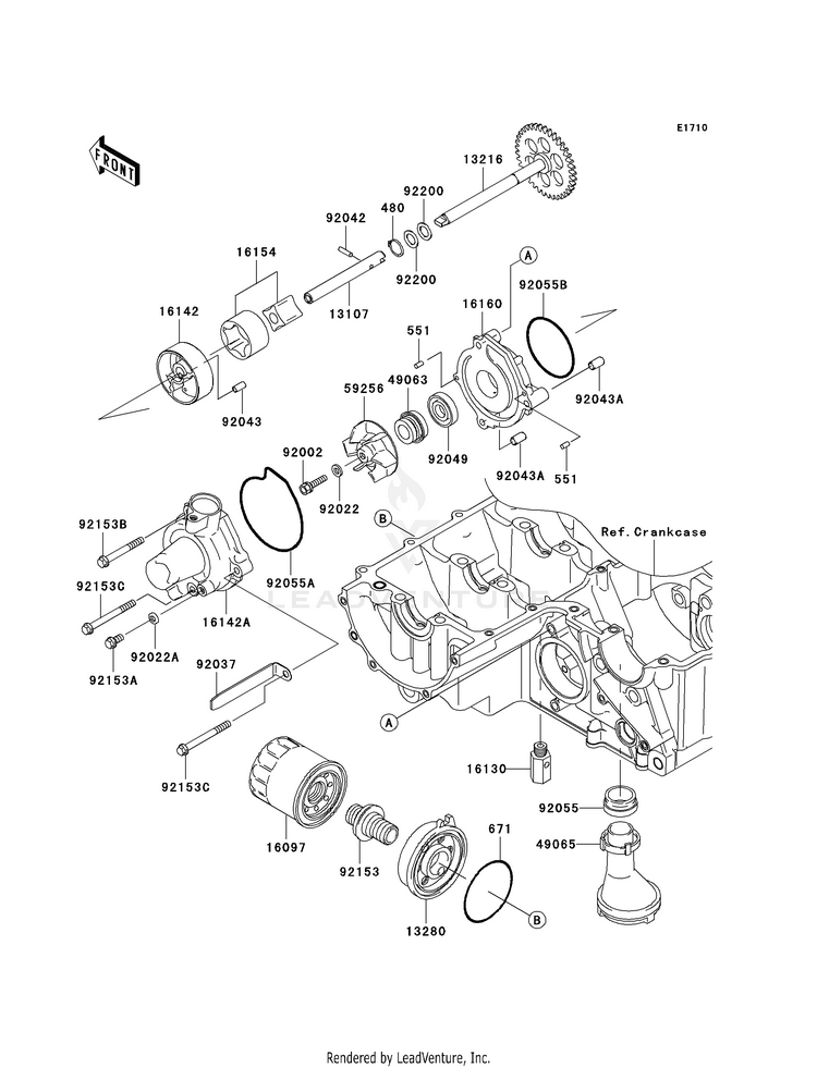 Oil Pump/Oil Filter Schematic