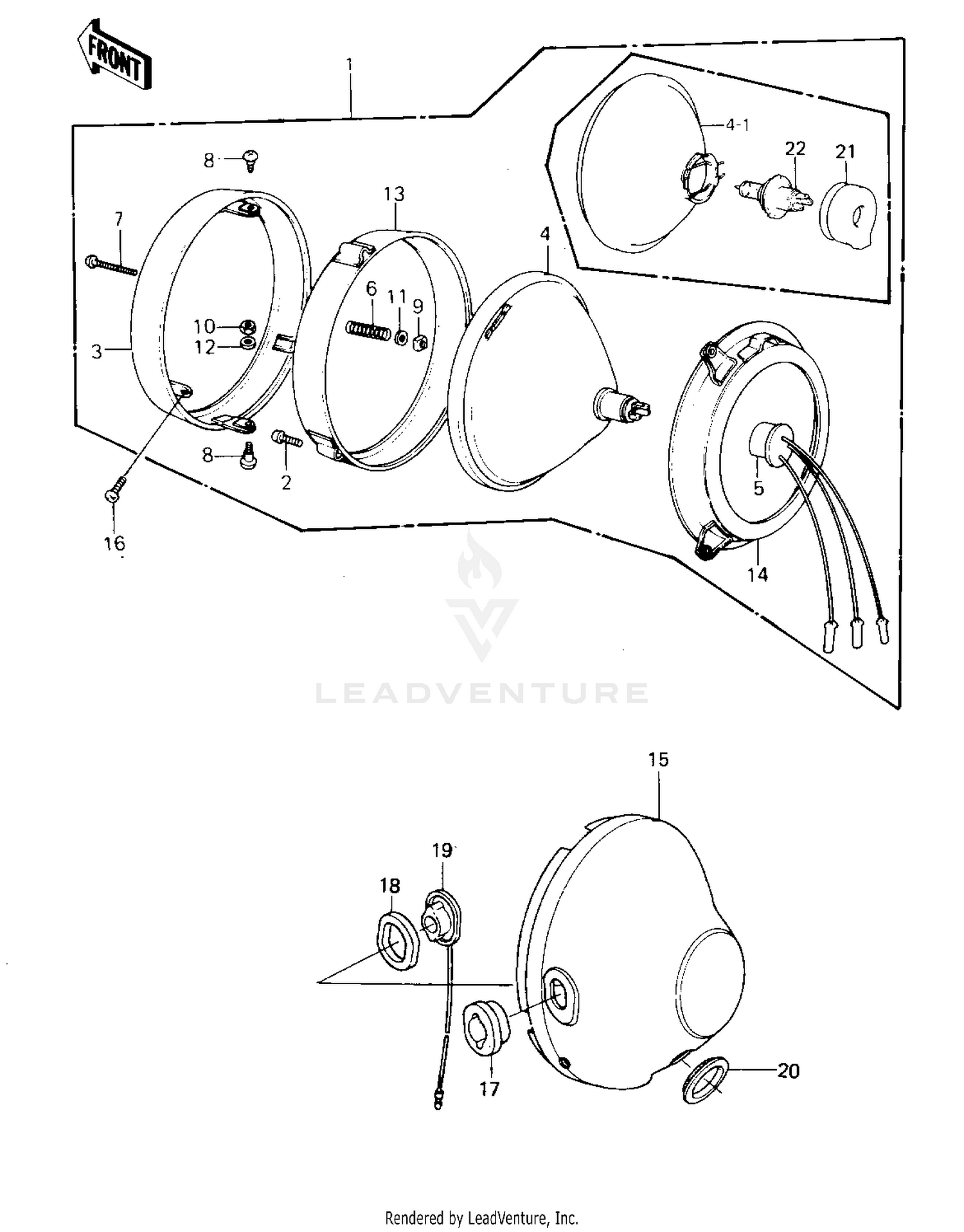 HEADLIGHT ('80-'81 A1/A2)