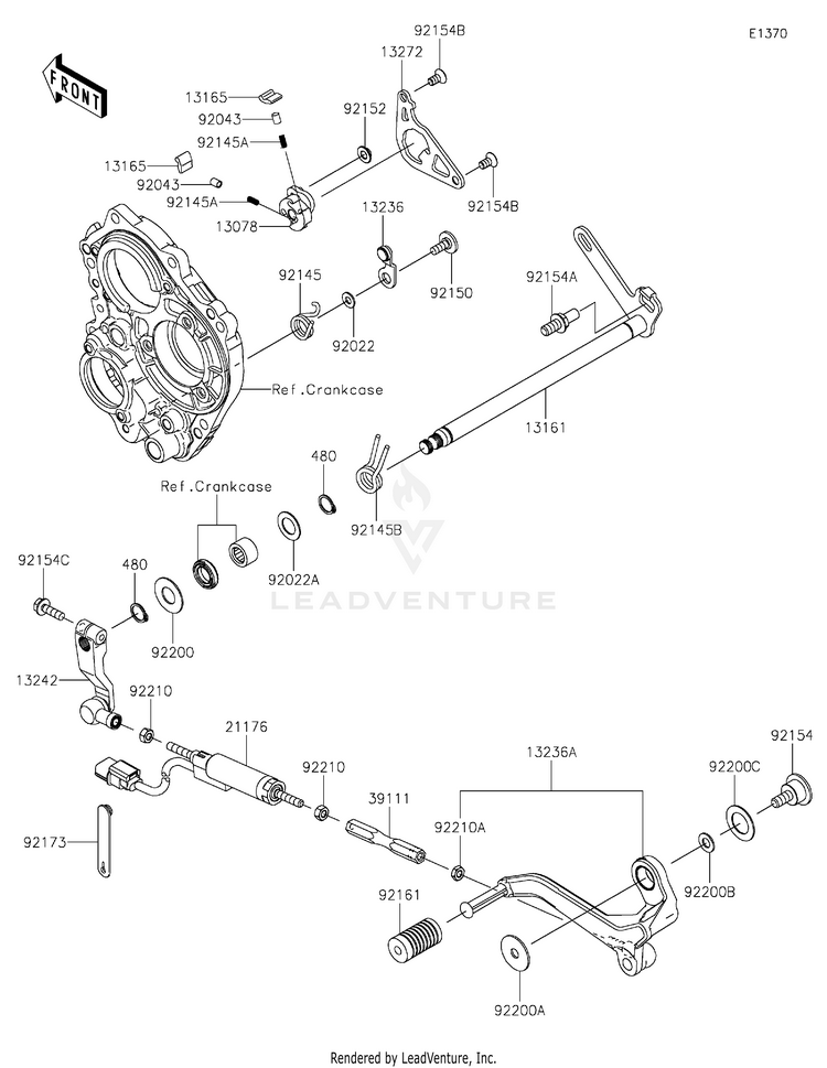 Gear Change Mechanism Schematic