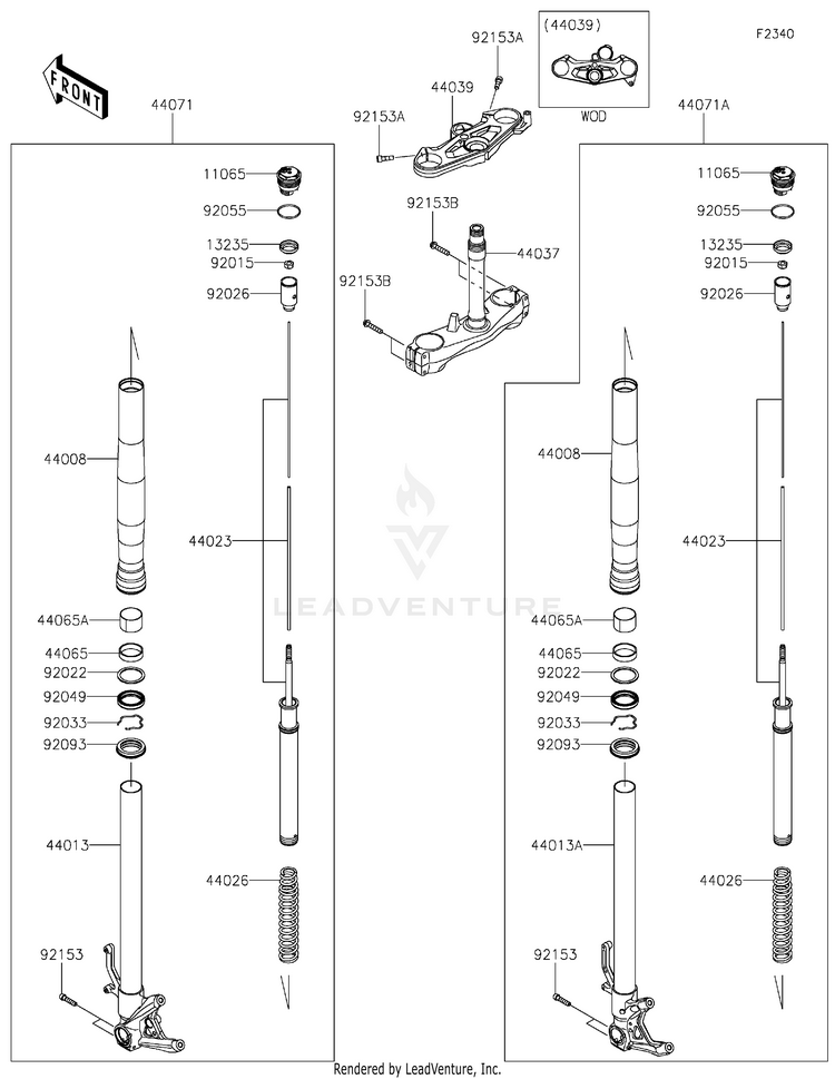Front Fork Schematic