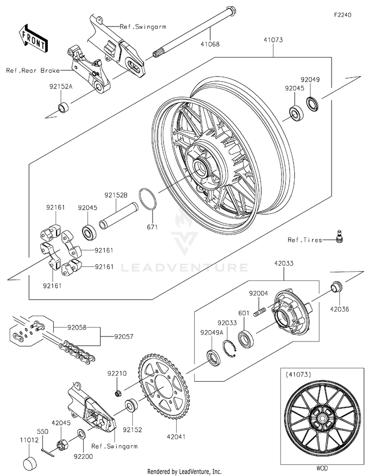 Rear Wheel/Chain Schematic