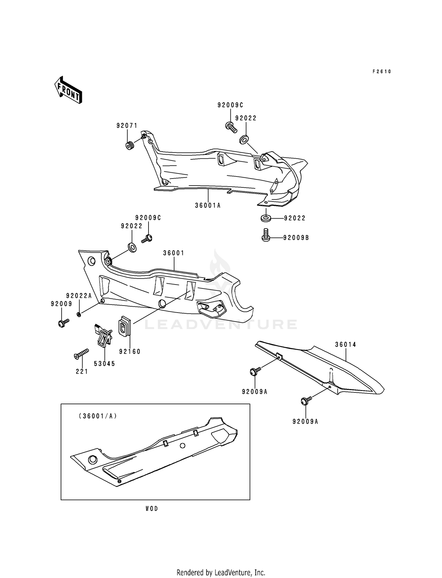SIDE COVERS/CHAIN COVER (ZX600-E4)