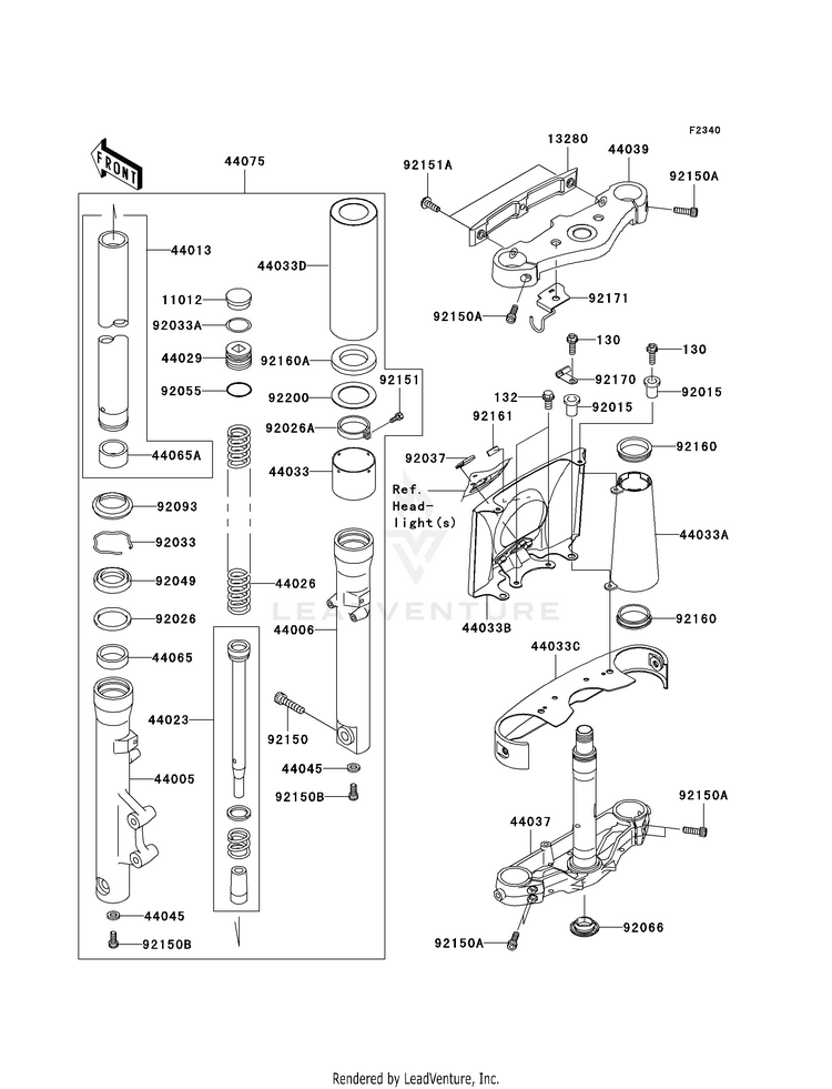 Front Fork (N6f) Schematic