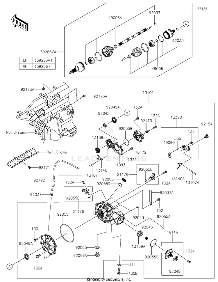 Drive Shaft-Front Schematic
