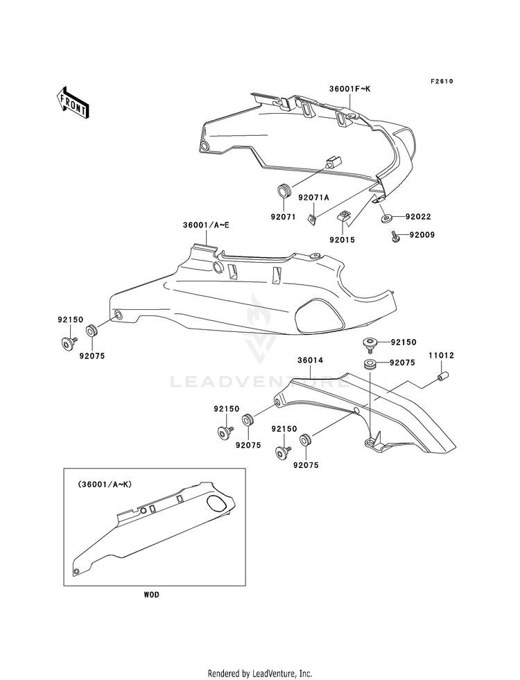 Side Covers/Chain Cover Schematic
