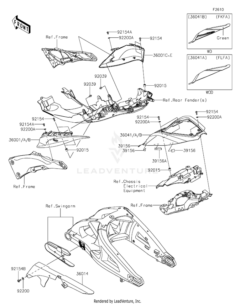 Side Covers/Chain Cover Schematic