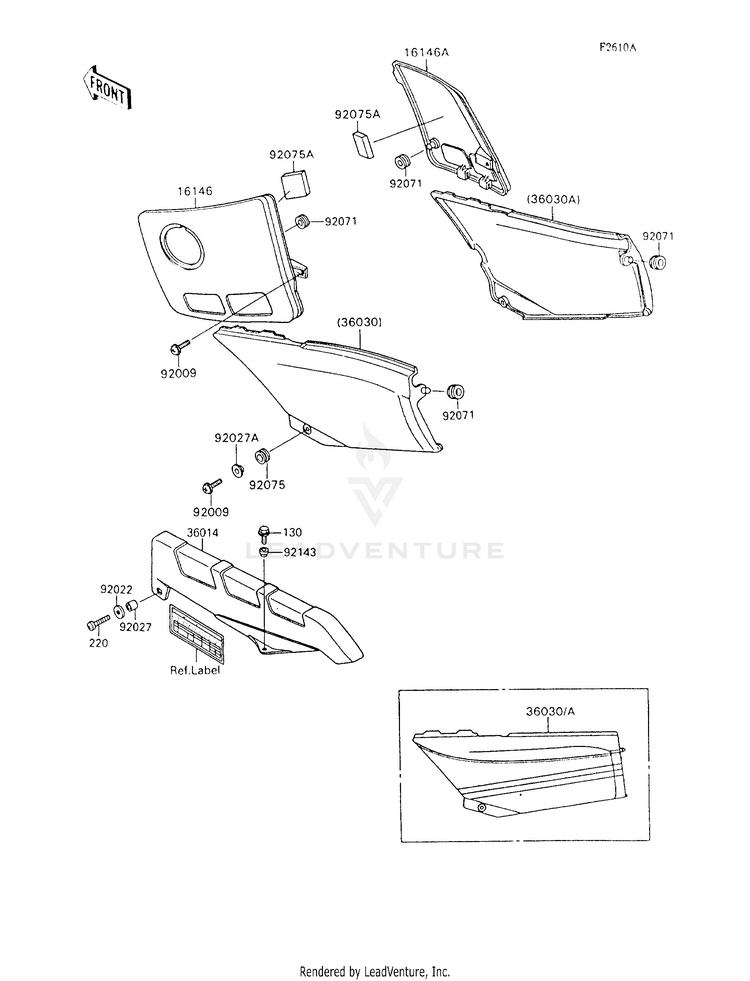Side Covers/Chain Cover Schematic