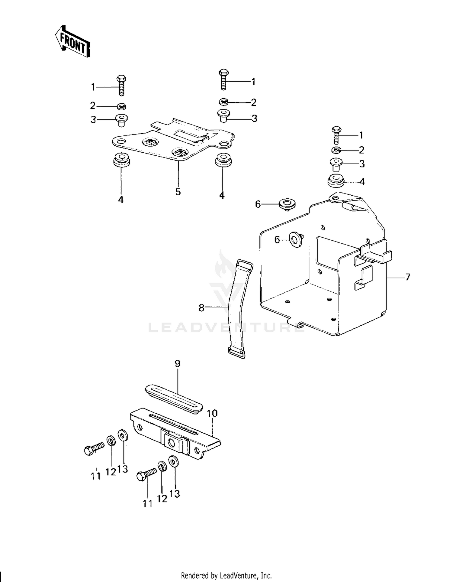BATTERY CASE/ELECTRO BRACKET