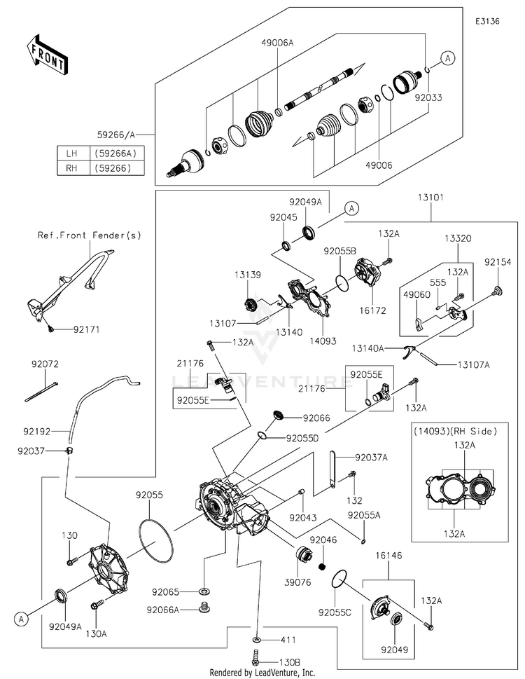 Drive Shaft-Front Schematic