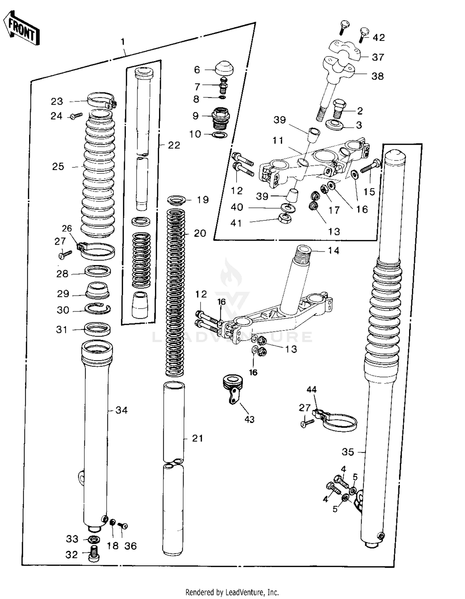 FRONT FORK (KX420-A1)