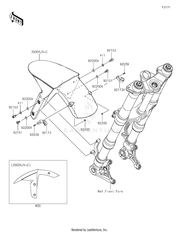 Front Fender(S) Schematic