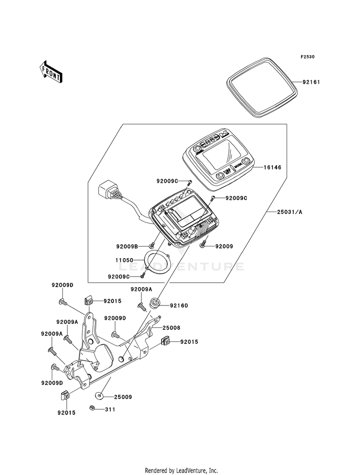 Meter(S) KVF750D8F Brute Force 750 4x4i (2008) Schematic