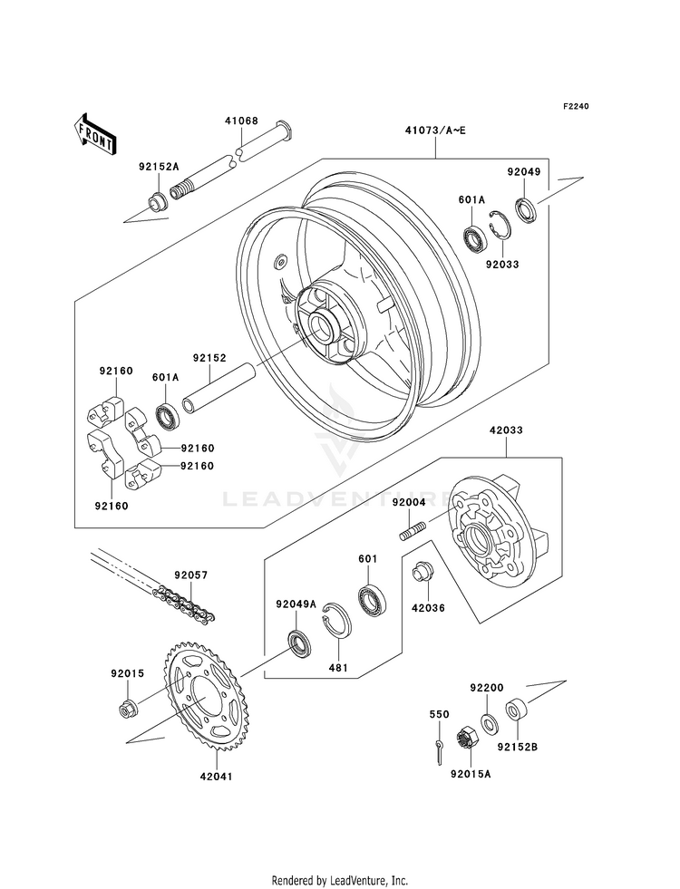 Rear Wheel/Chain Schematic