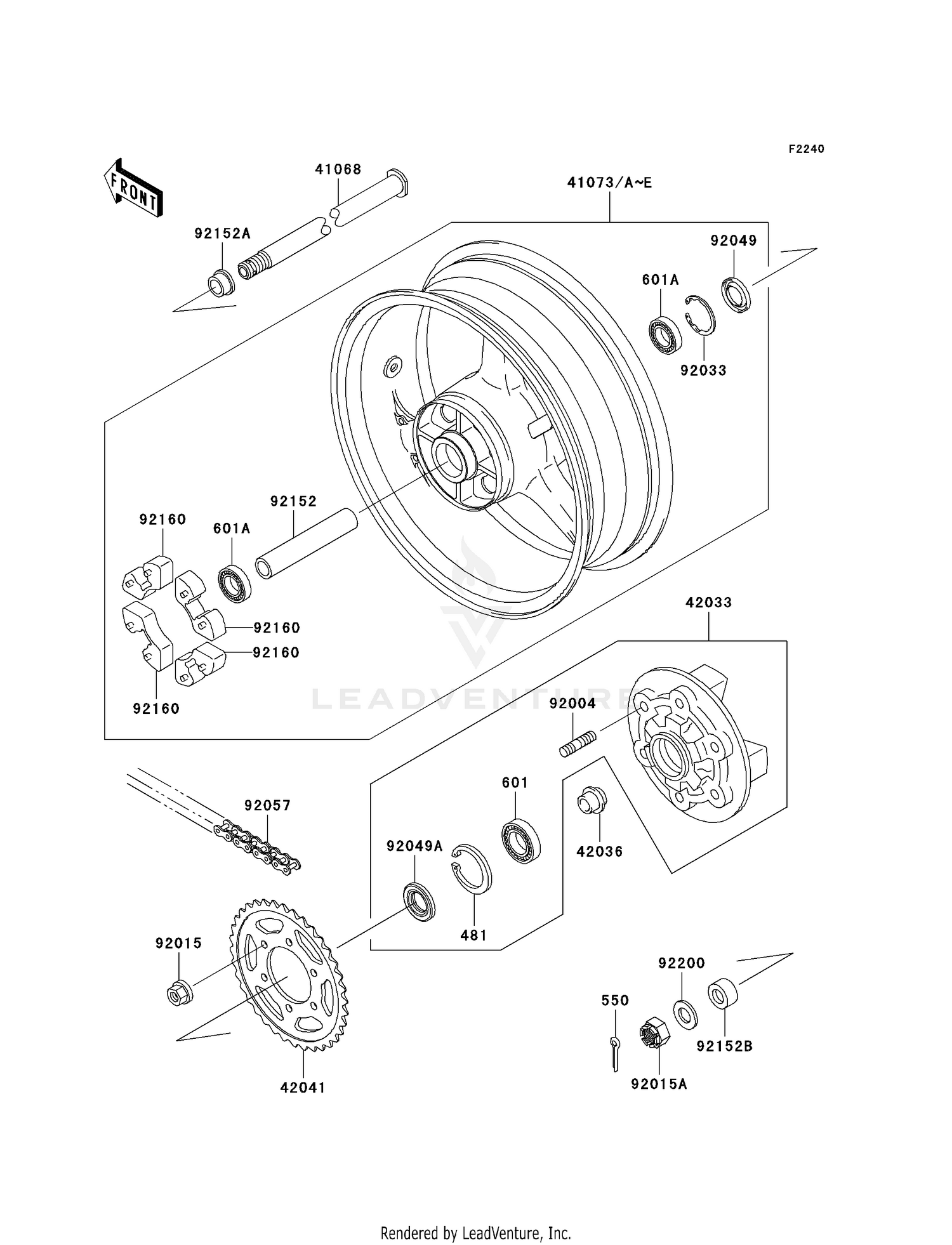 REAR WHEEL/CHAIN
