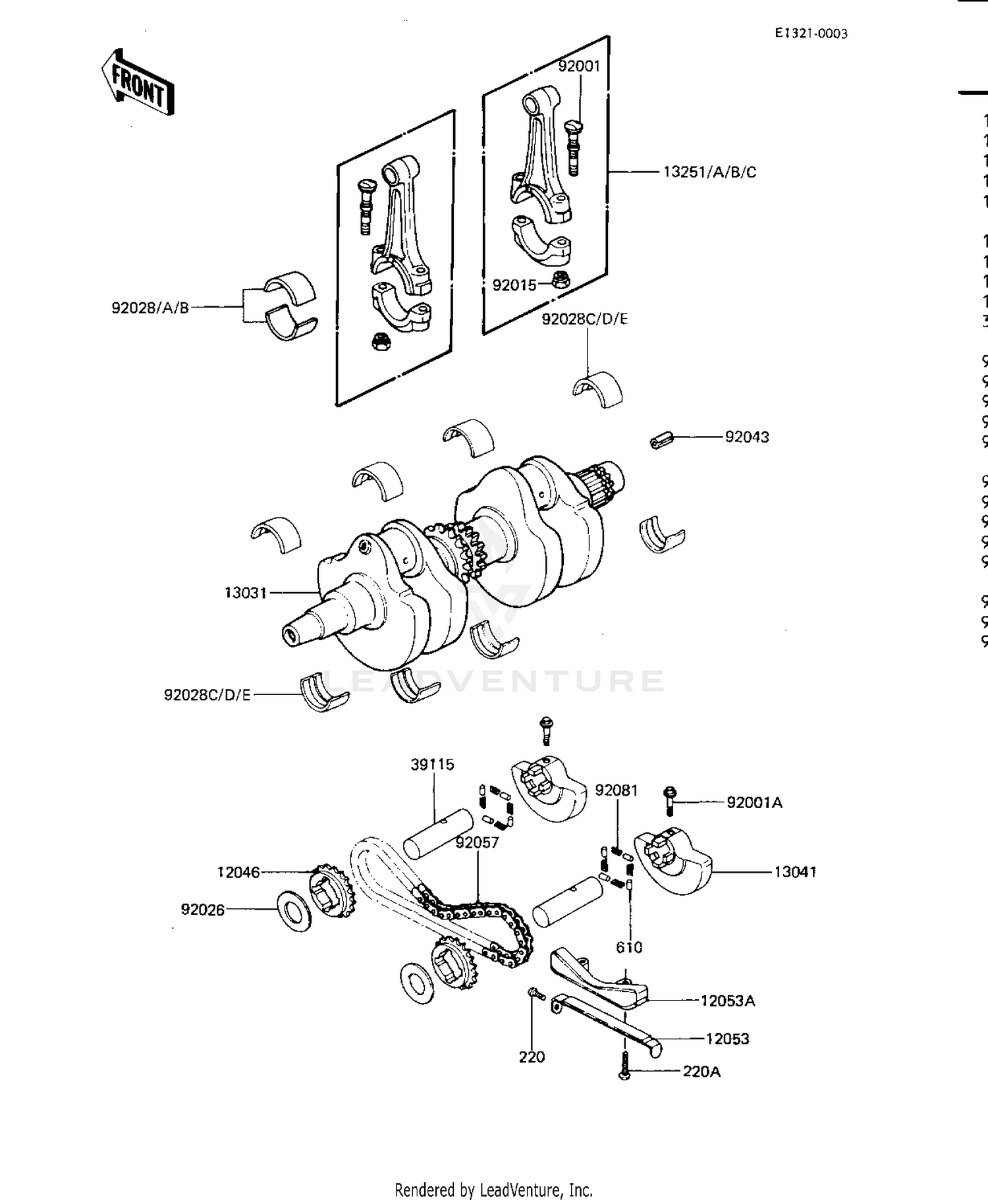 CRANKSHAFT/BALANCER ('81-'83 D2/D3/D4/D5