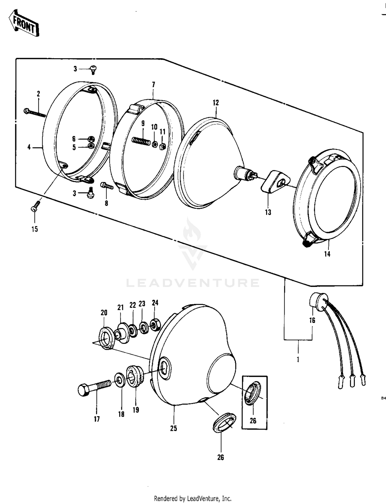 HEADLIGHT (KZ1000-B3)