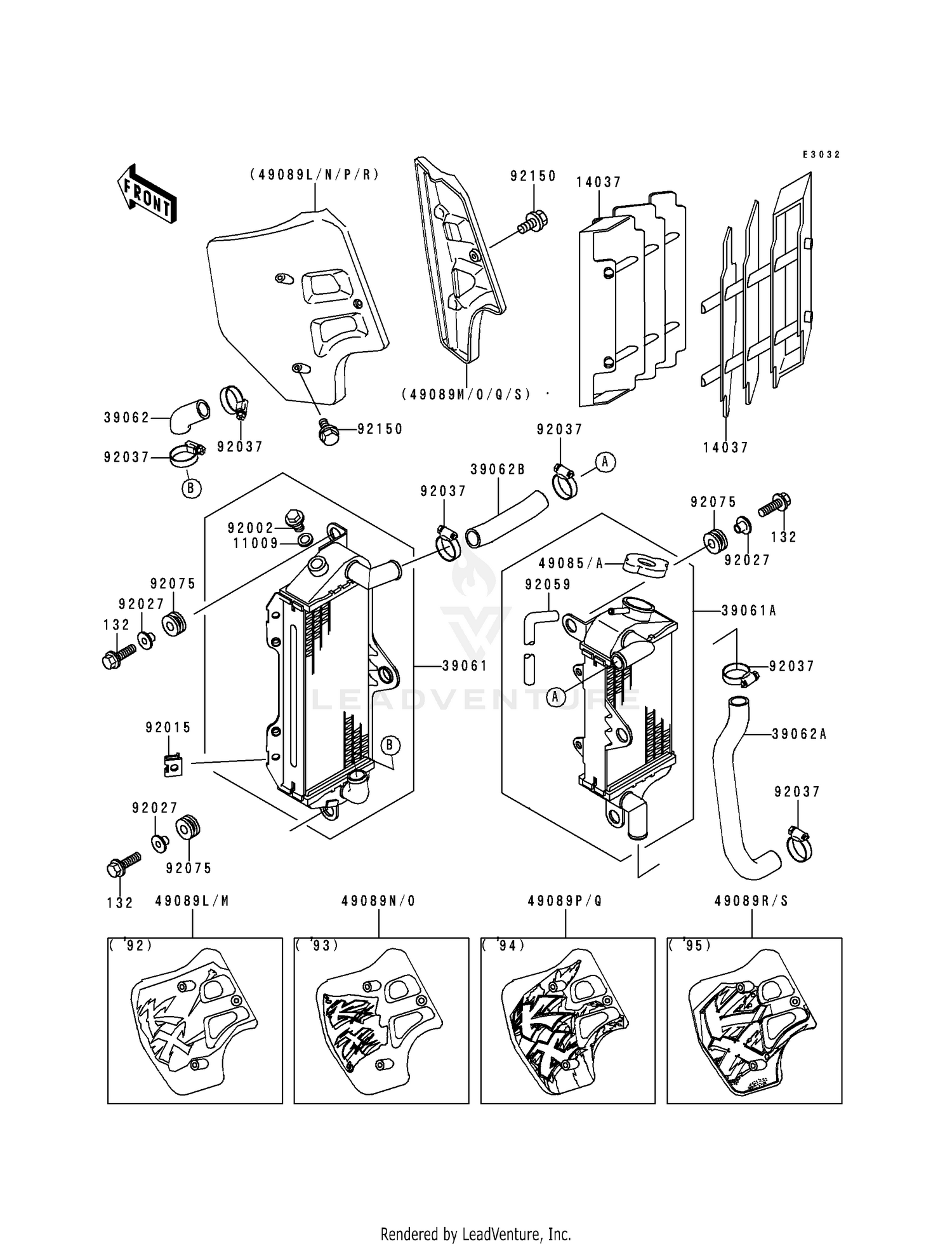 RADIATOR (KX500-E4/E5/E6/E7)