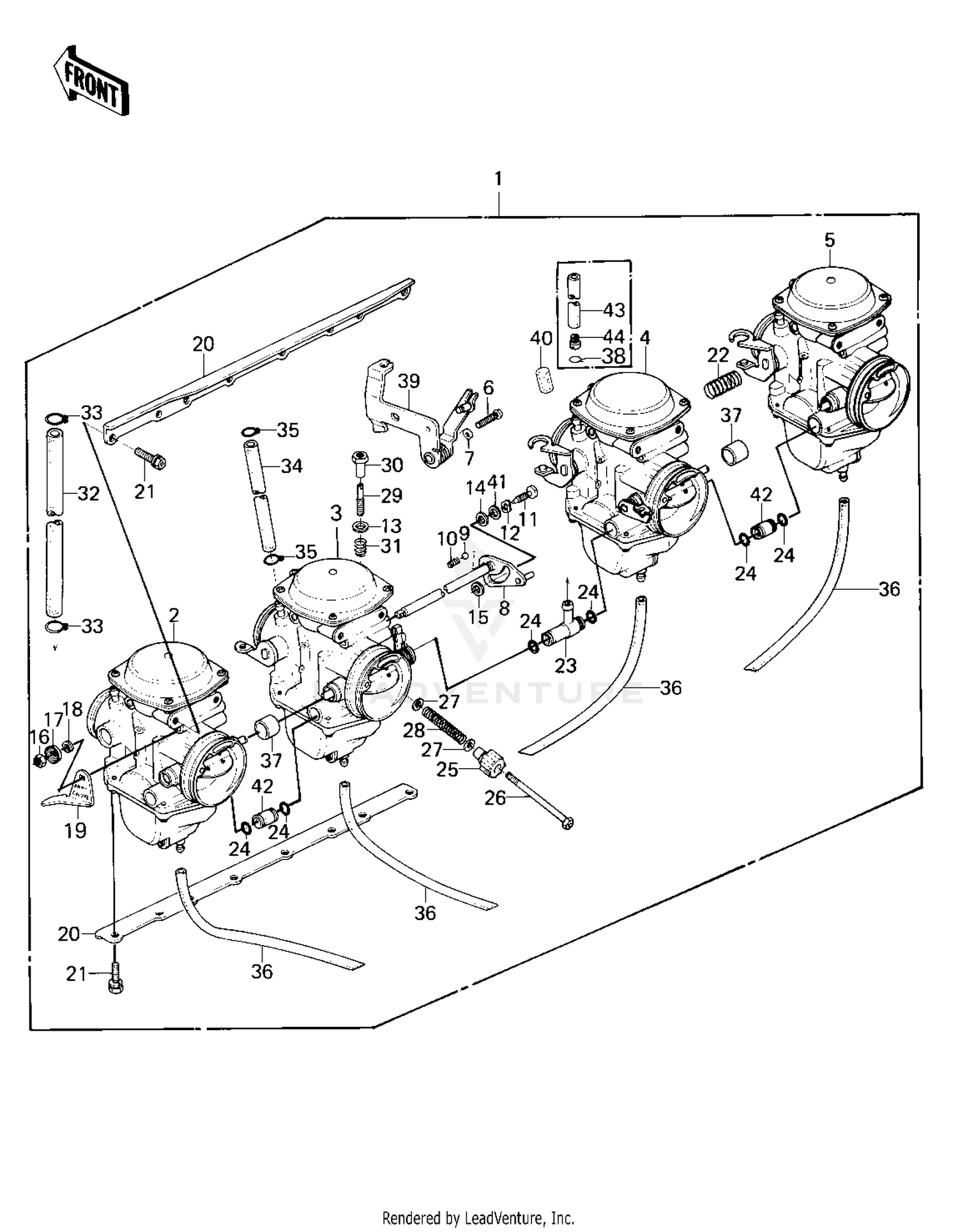 CARBURETOR ASSY  ('80 KZY 50-E1)