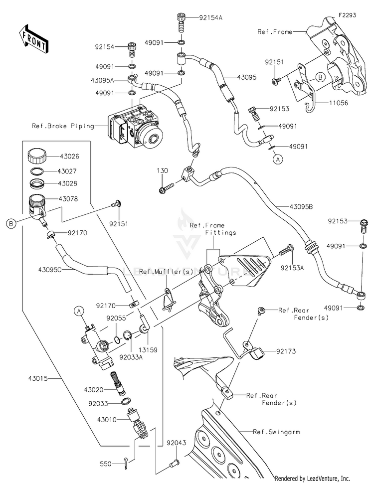 Rear Master Cylinder Schematic