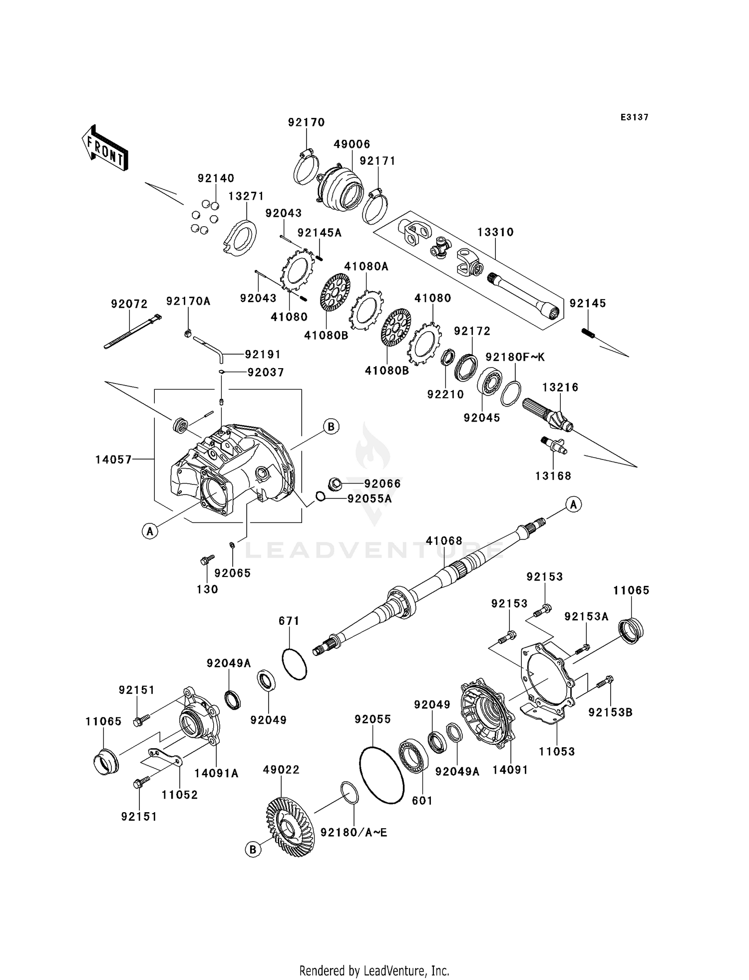 DRIVE SHAFT-REAR