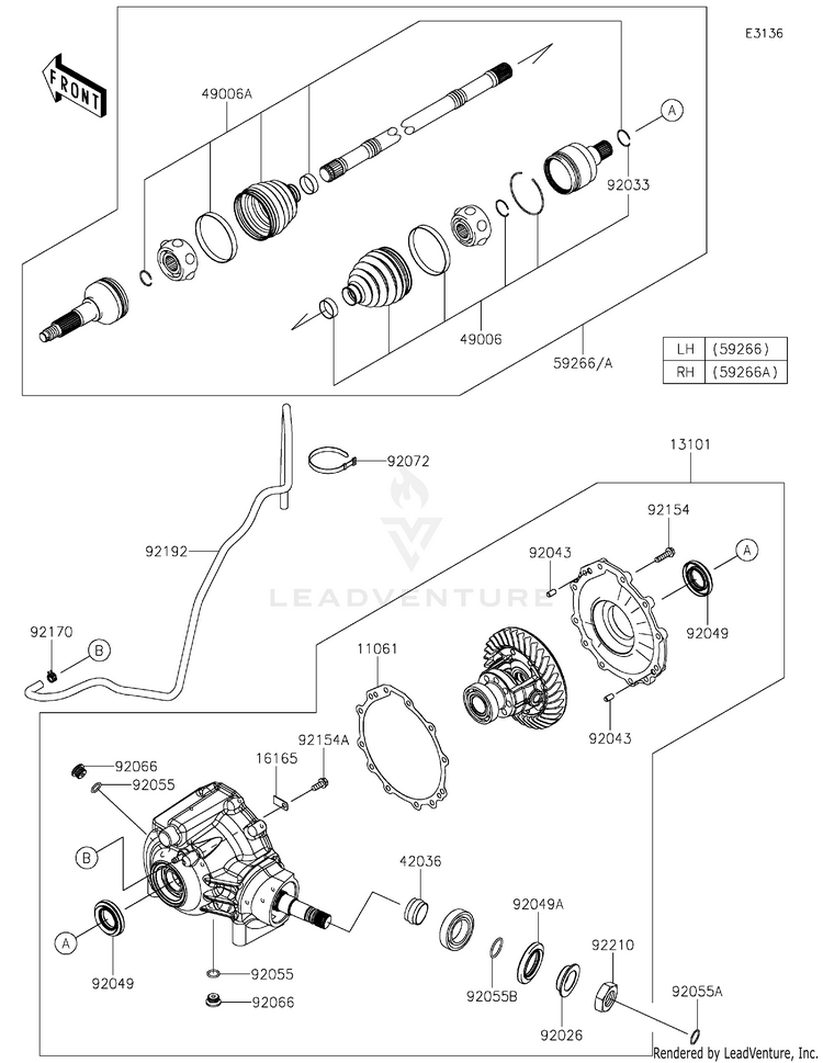 Drive Shaft-Front Schematic