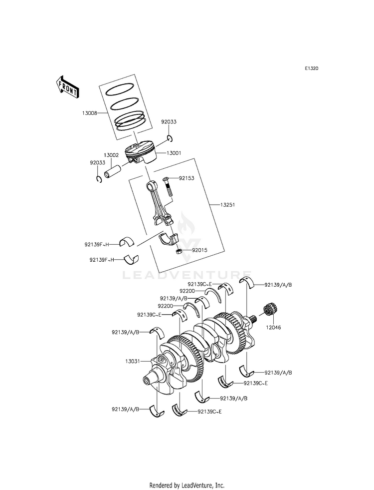 Crankshaft/Piston(S) Schematic