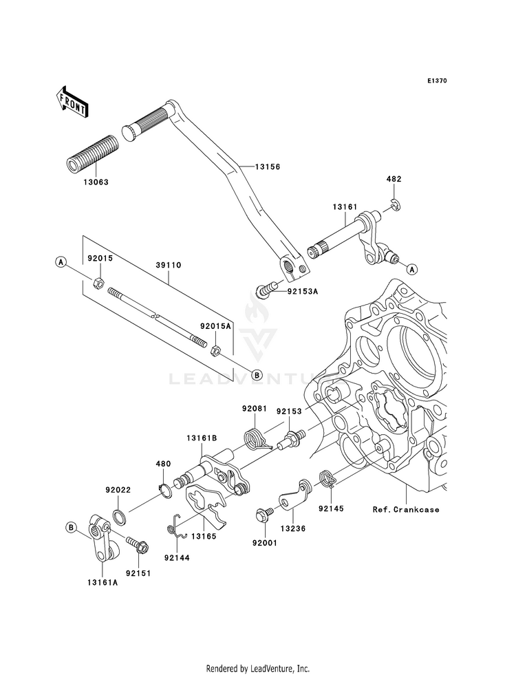 Gear Change Mechanism Schematic