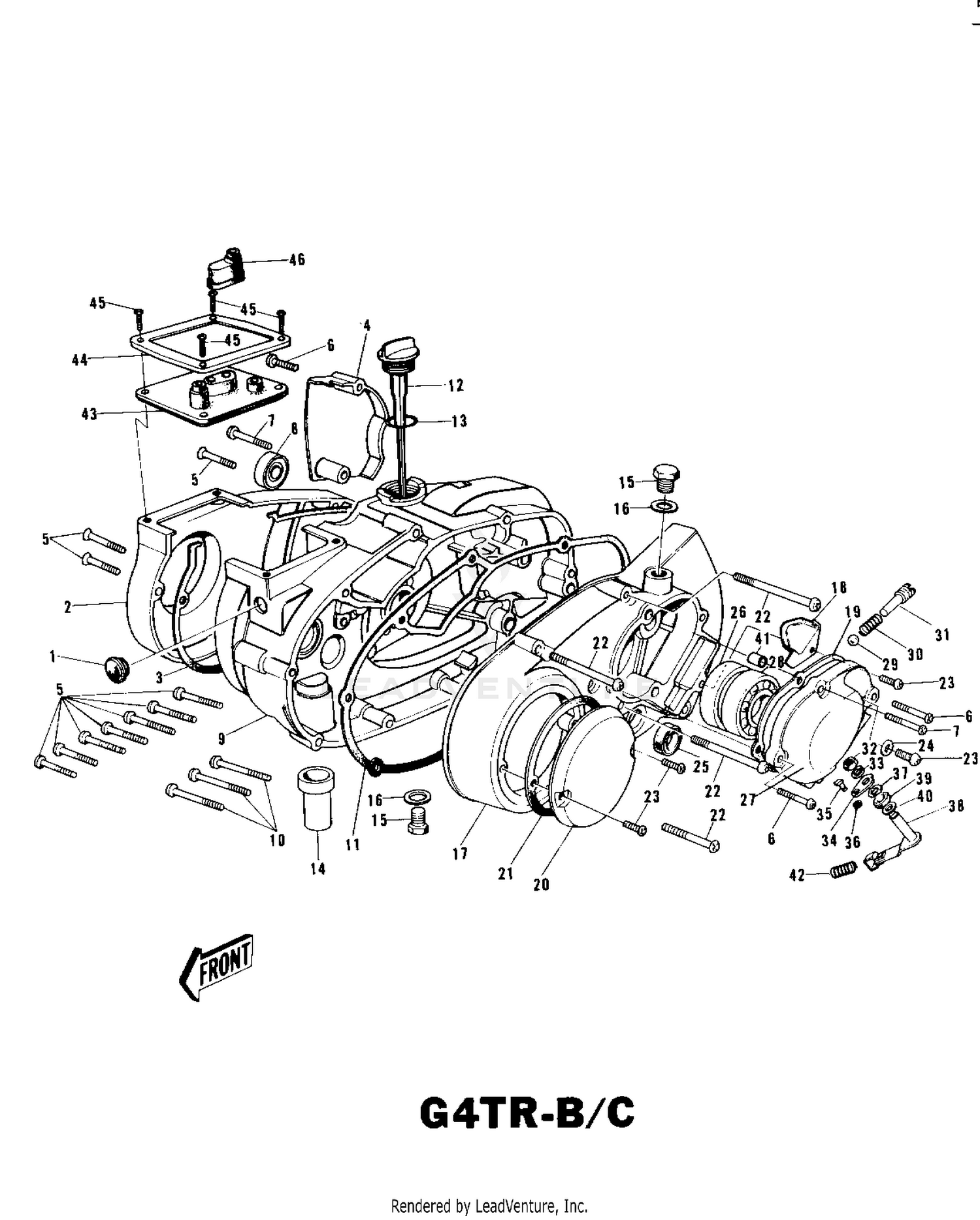 ENGINE COVERS G4TR-B/C ('70-'73)