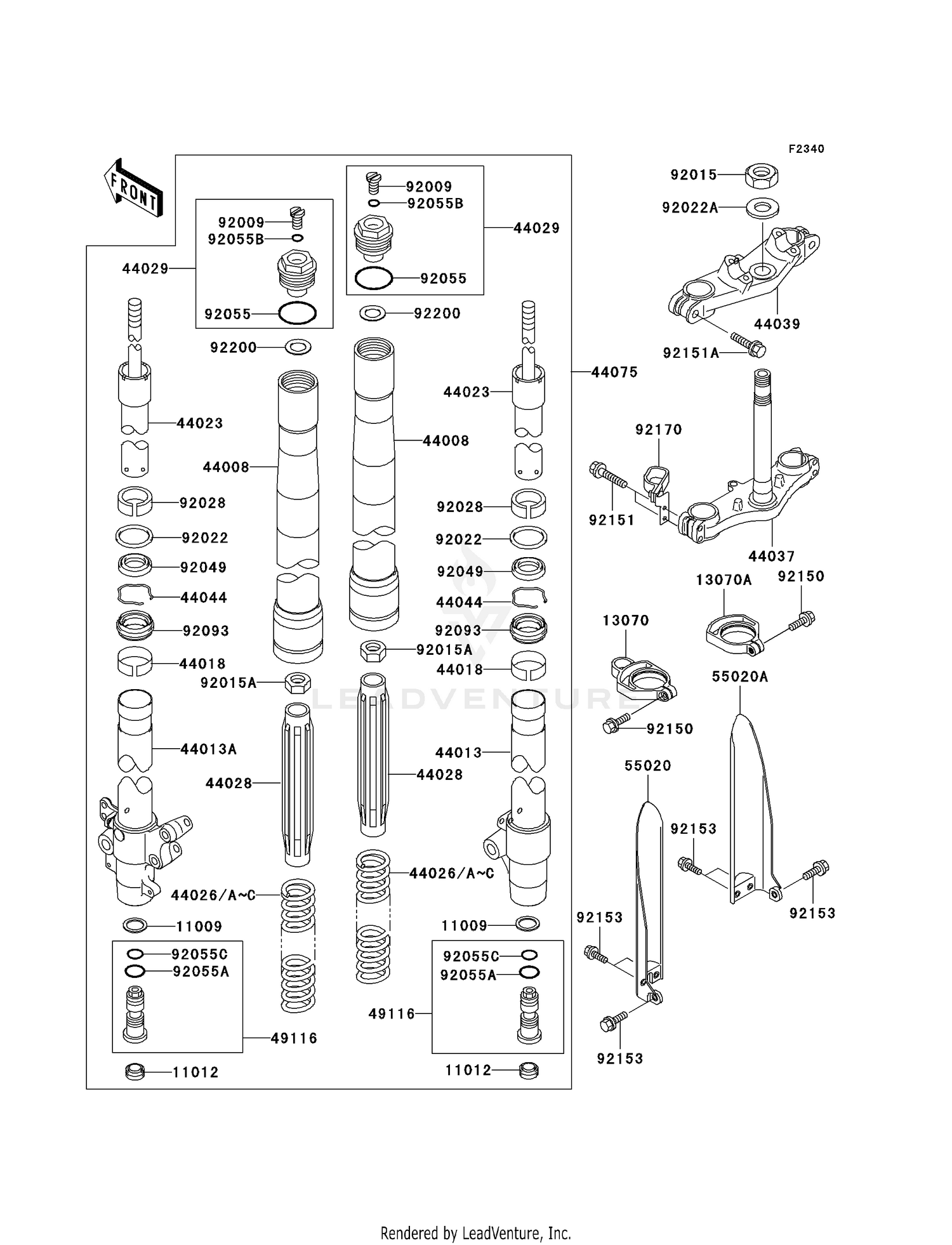 FRONT FORK (D6F)