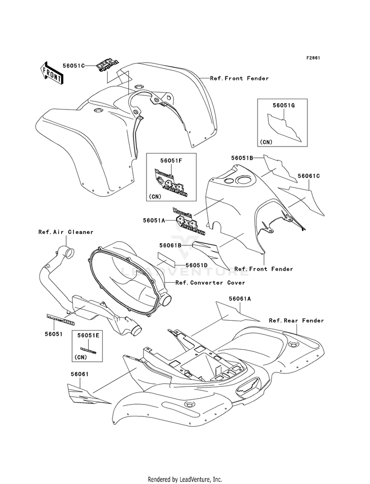 Decals (Green)(Kvf400-A1) Schematic