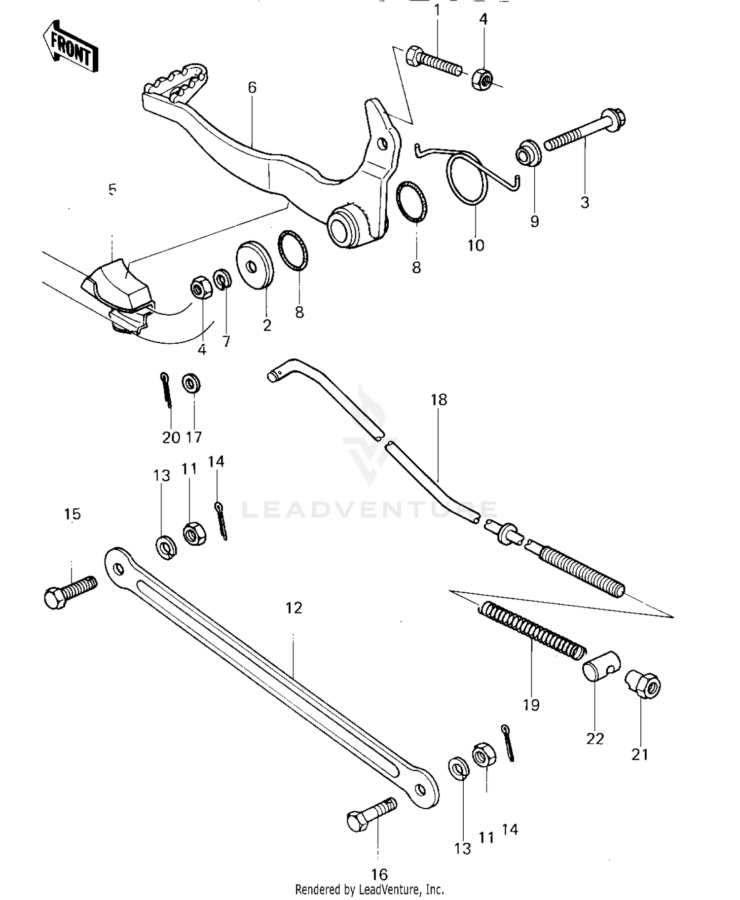 BRAKE PEDAL/TORQUE LINK