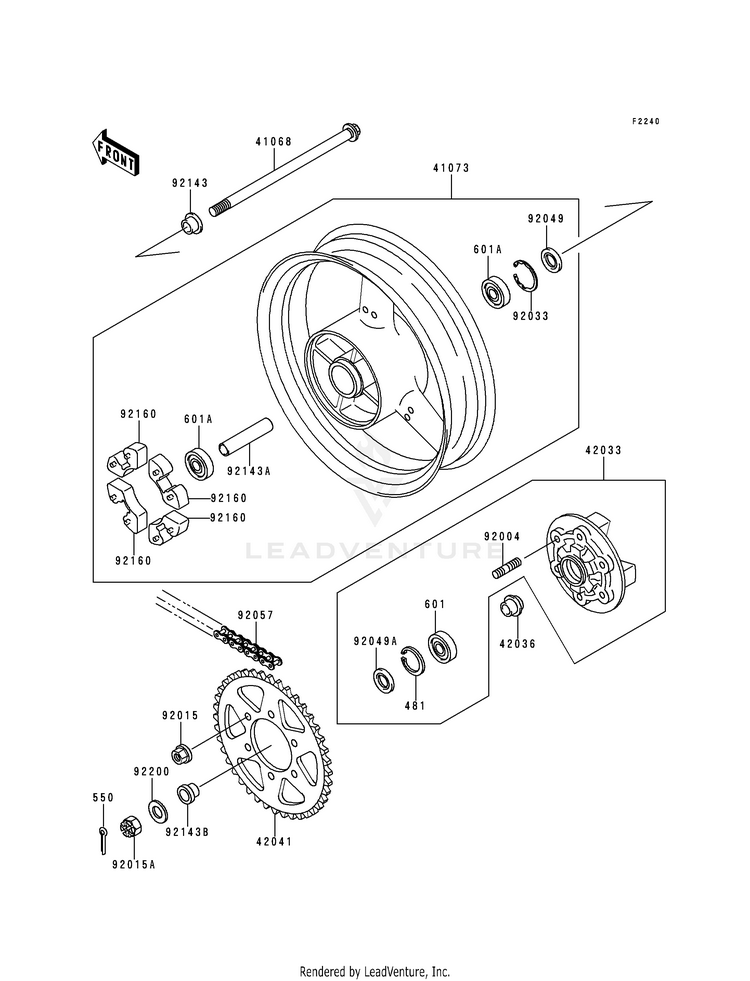 Rear Wheel/Chain Schematic
