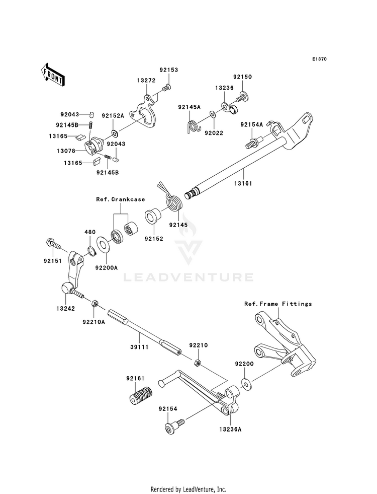 Gear Change Mechanism Schematic