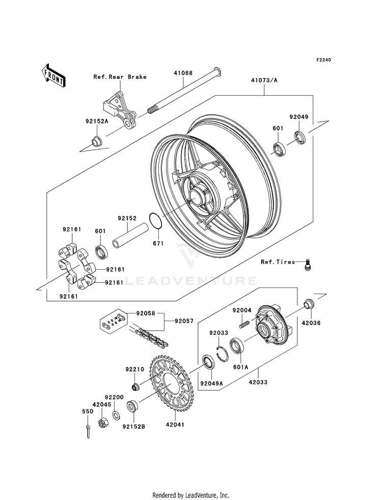 Rear Wheel/Chain Schematic