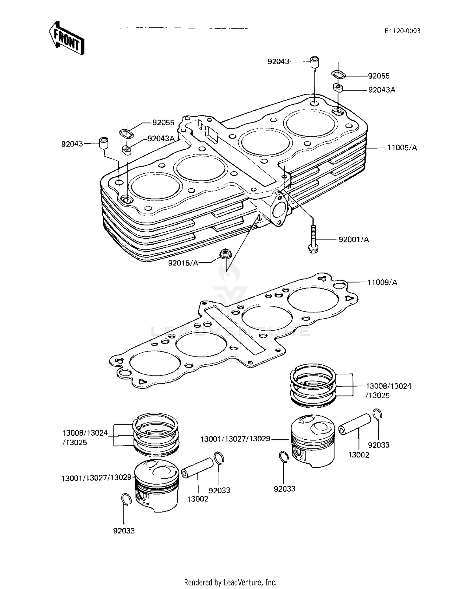 CYLINDER/PISTONS ('82-'83 A3/A4)