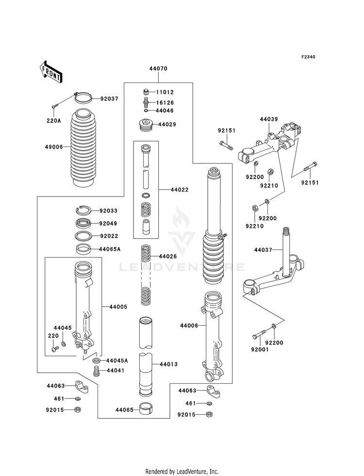 Front Fork (P20) Schematic