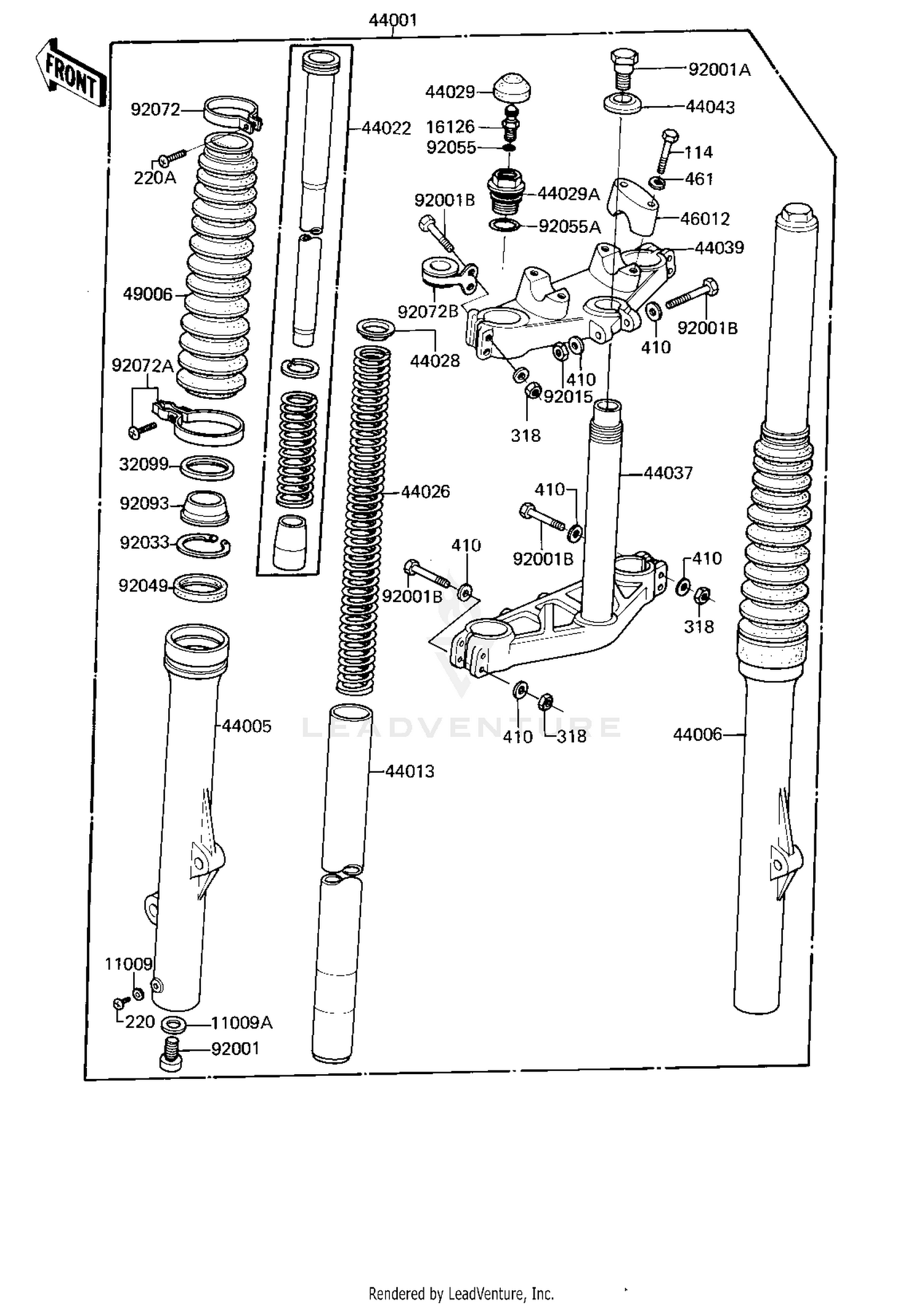 FRONT FORK ('81-'82 A2/A3)