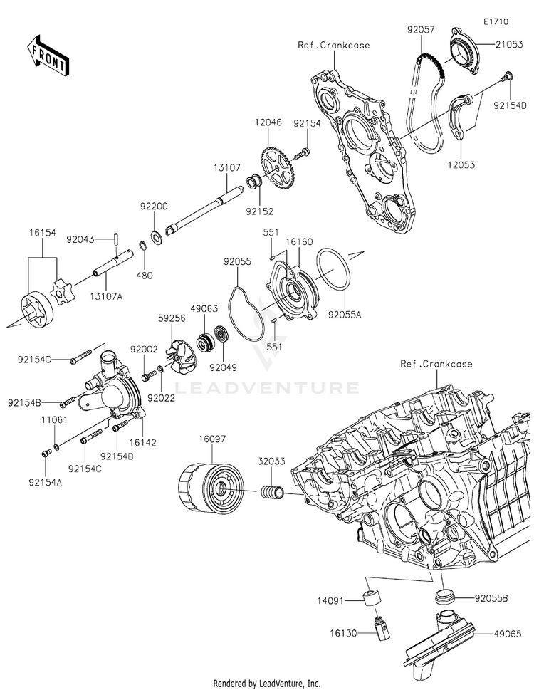 Oil Pump/Oil Filter Schematic