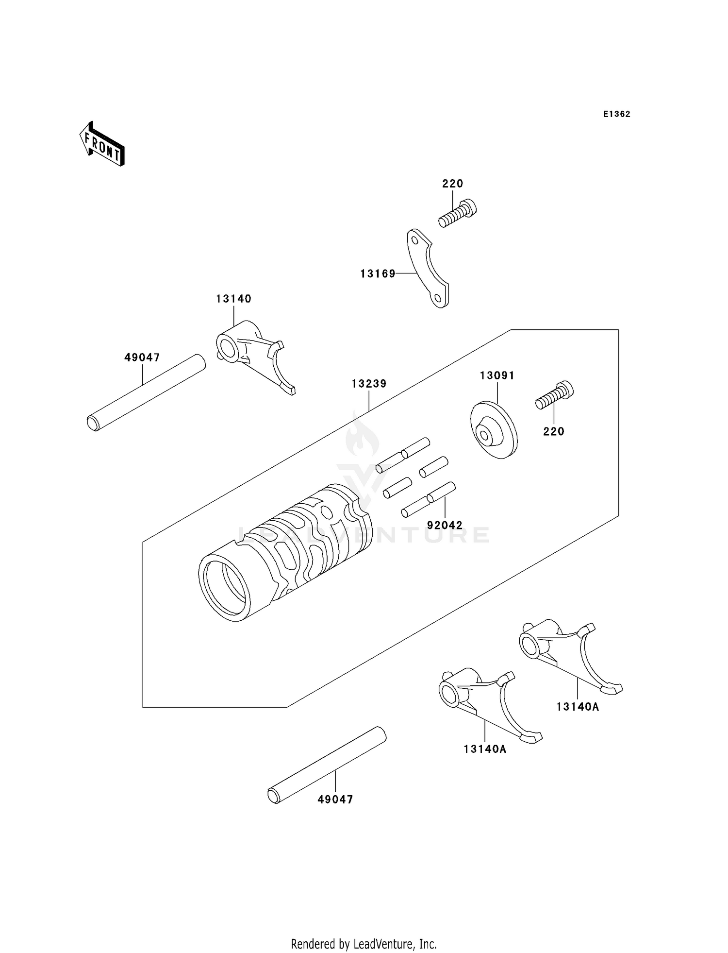 GEAR CHANGE DRUM/SHIFT FORK(S)