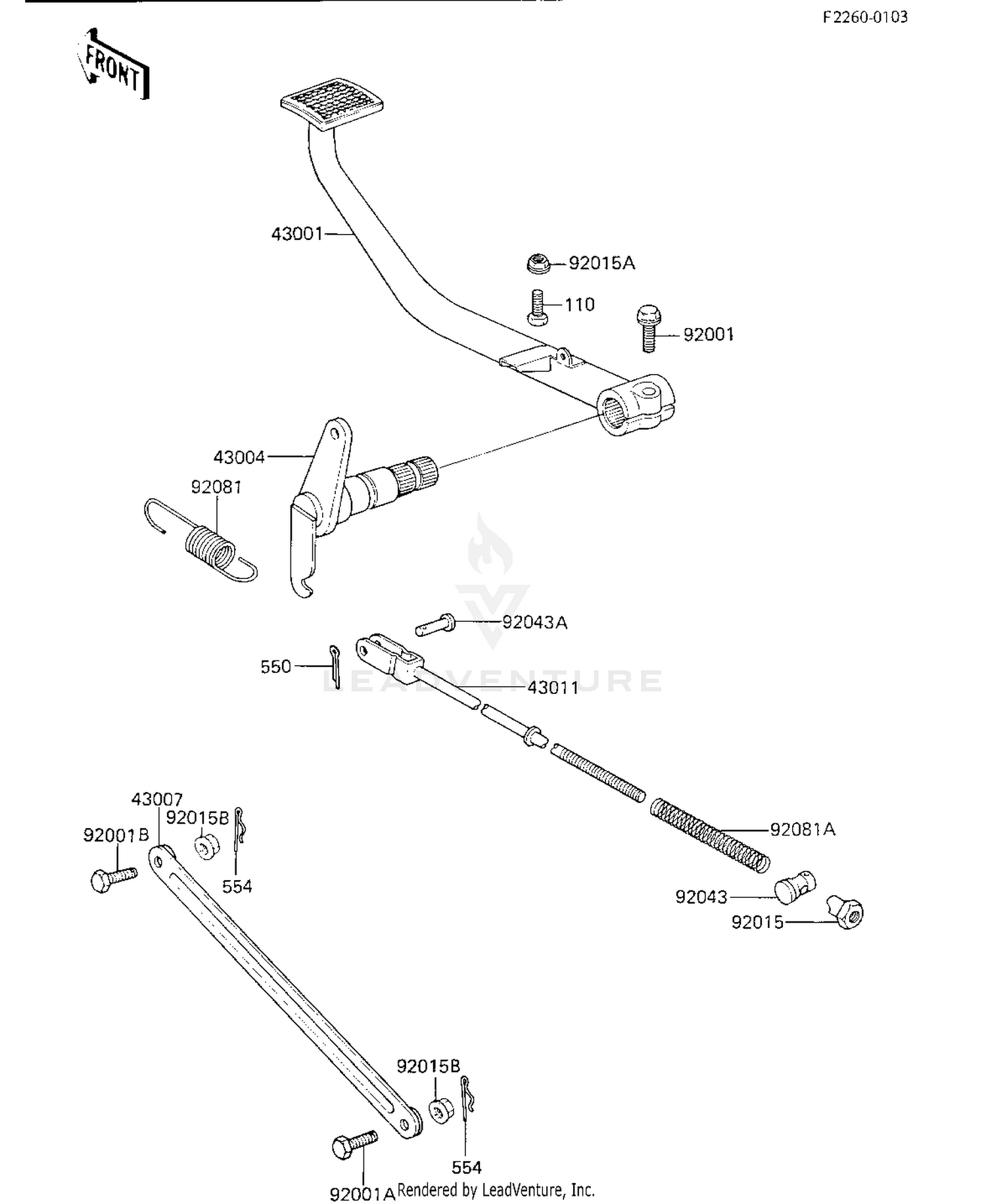 BRAKE PEDAL/TORGQUE LINK