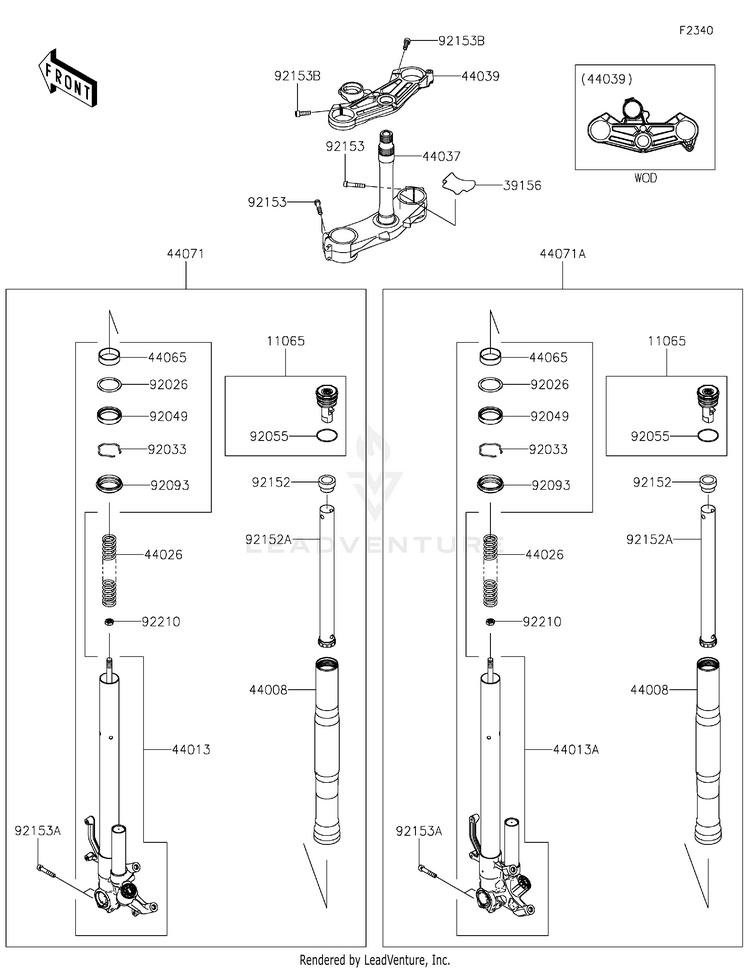 Front Fork Schematic