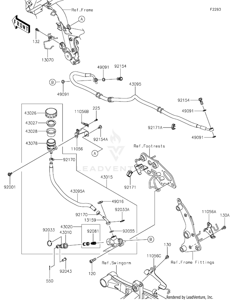 Rear Master Cylinder Schematic
