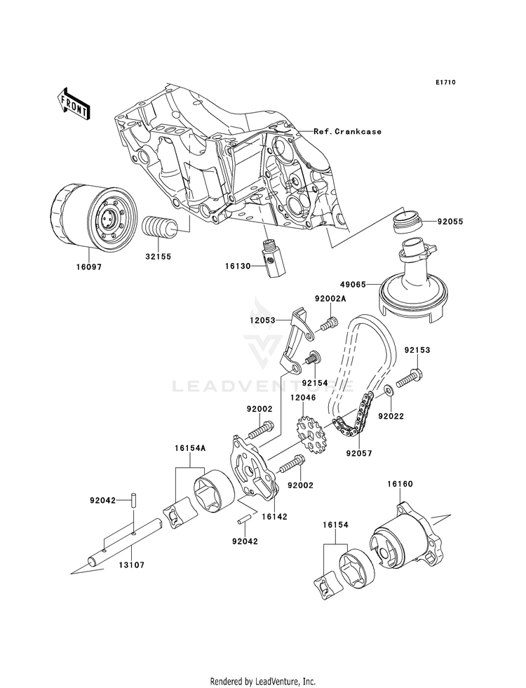 Oil Pump/Oil Filter Schematic